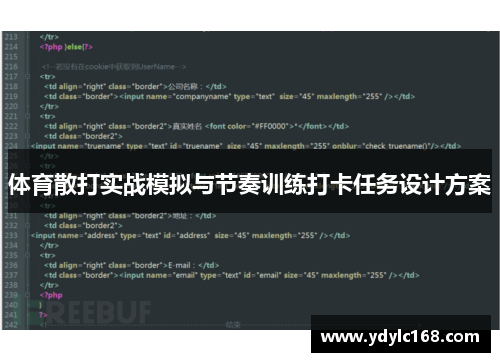 体育散打实战模拟与节奏训练打卡任务设计方案